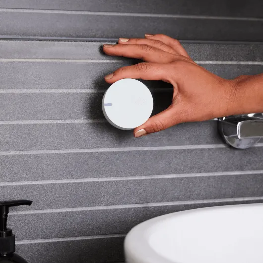 placing sensor near bathroom vanity